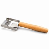 Fourchette à désoperculer à tirer avec manche en bois – acier inoxydable avec rabot et couteau 
