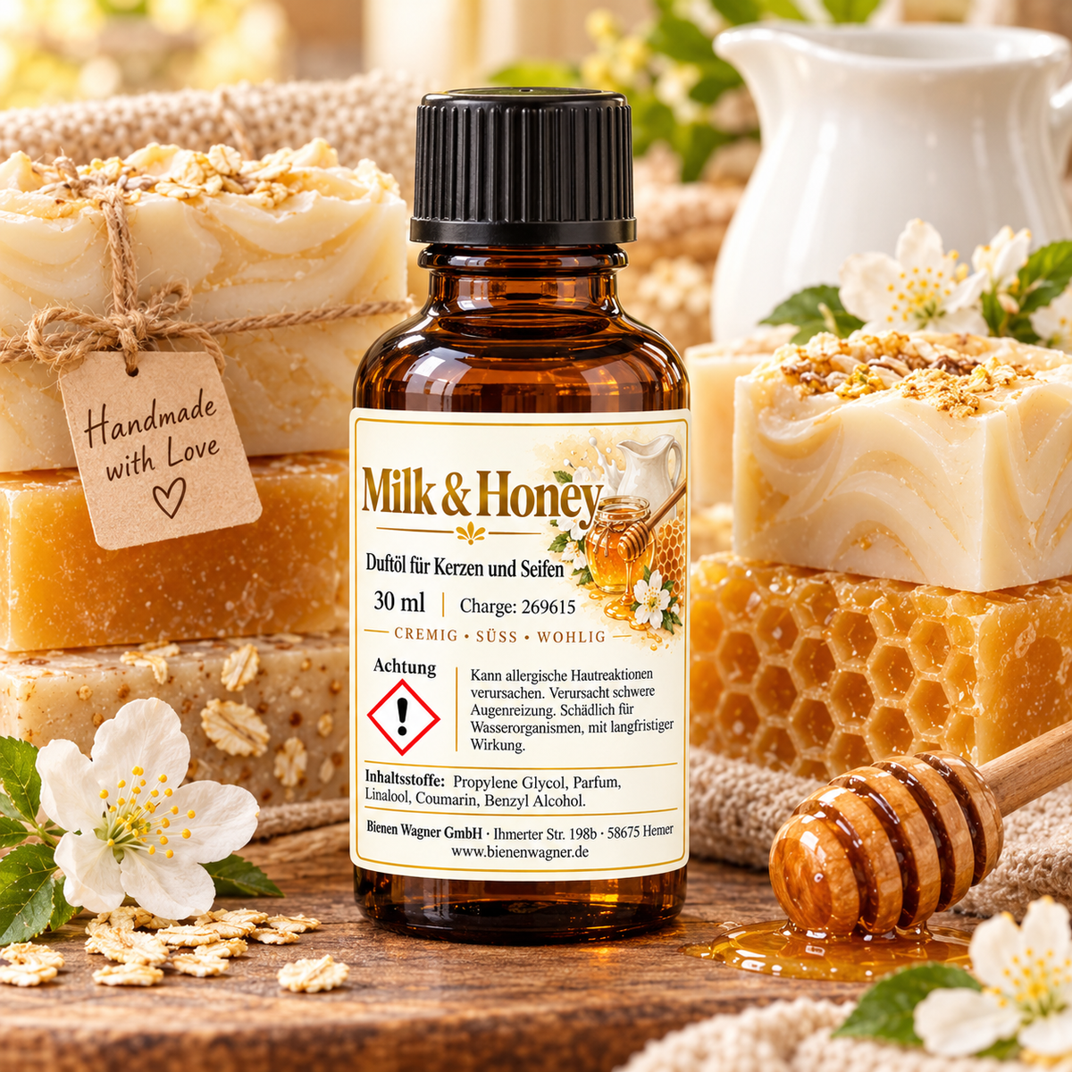 Milk & Honey Duftöl 30 ml – Milch & Honig Duft für Kerzen & Seifen