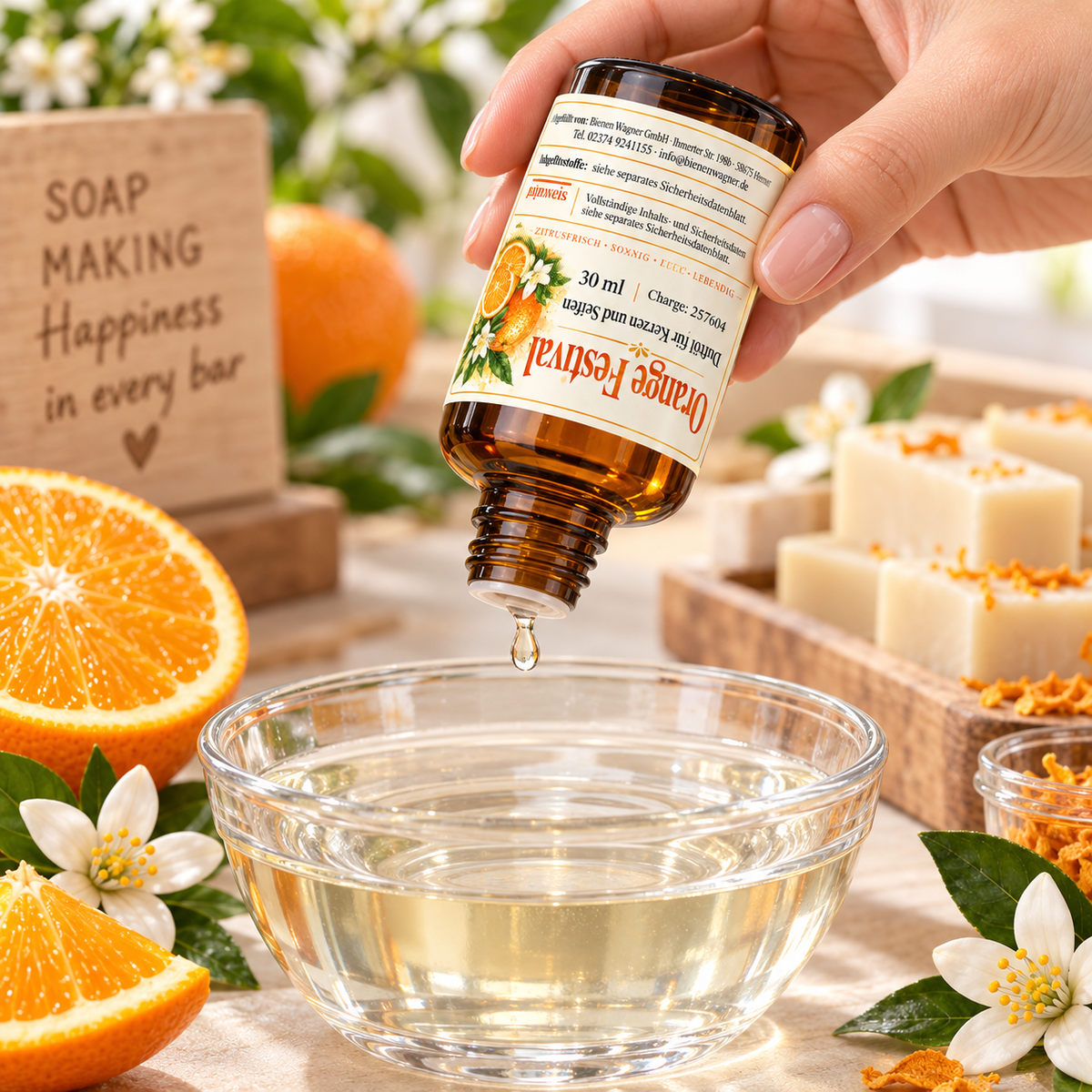 Orange Festival Fragrance Oil 30 ml – Orange Fragrance for Candles & Soaps 