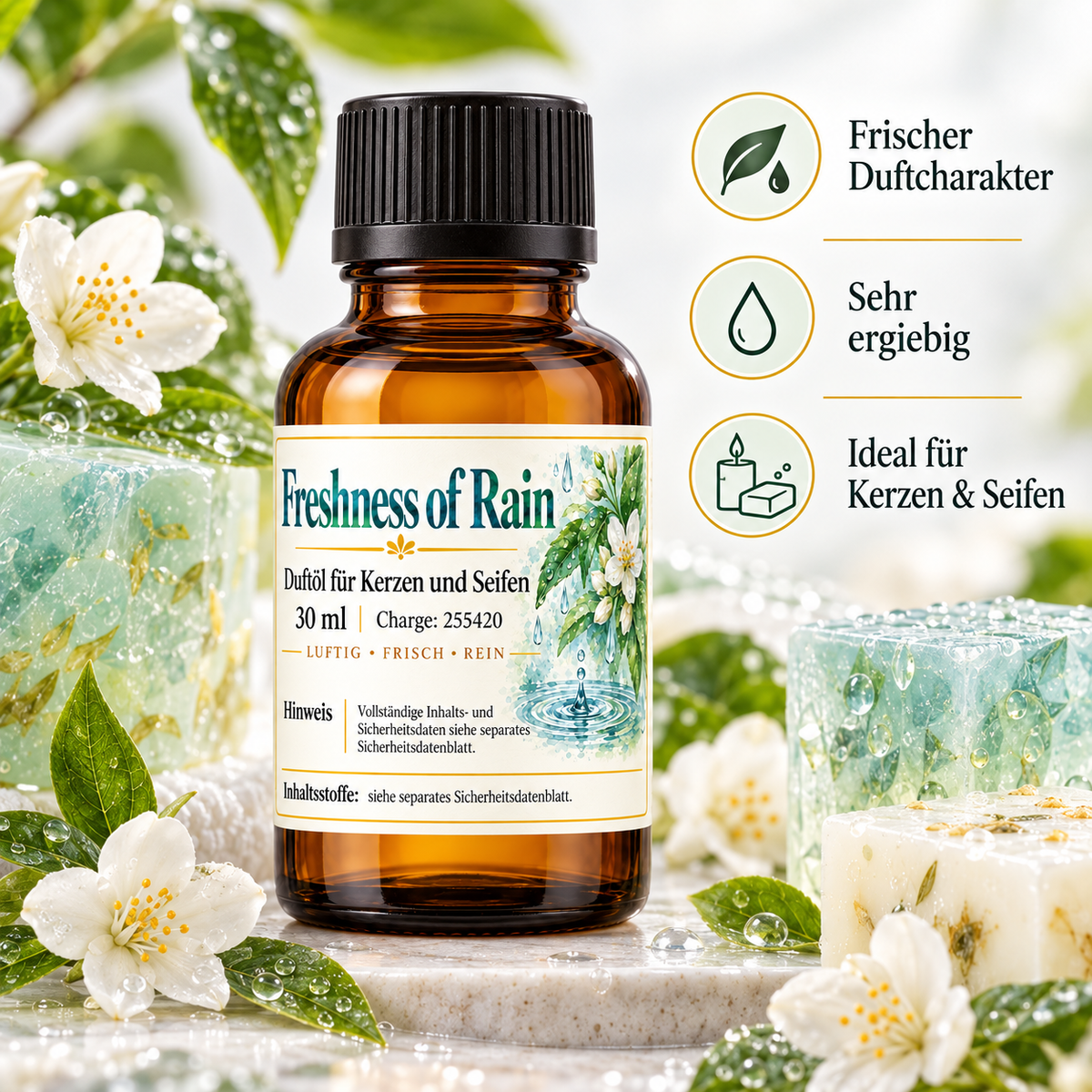 Freshness of Rain Duftöl 30 ml – frischer Duft für Kerzen & Seifen