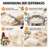 Ziegenmilch Seifenbasis 1 kg – weiße Glycerin-Rohseife zum Seifengießen