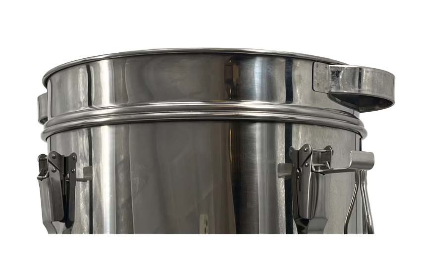 Tamis conique fin en acier inoxydable, tamis pointu pour récipient de 30/35 kg, tamis filtrant fin