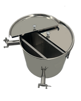 50kg zeefemmer, standaard voor zeefkan voor honing, past onder de extractor