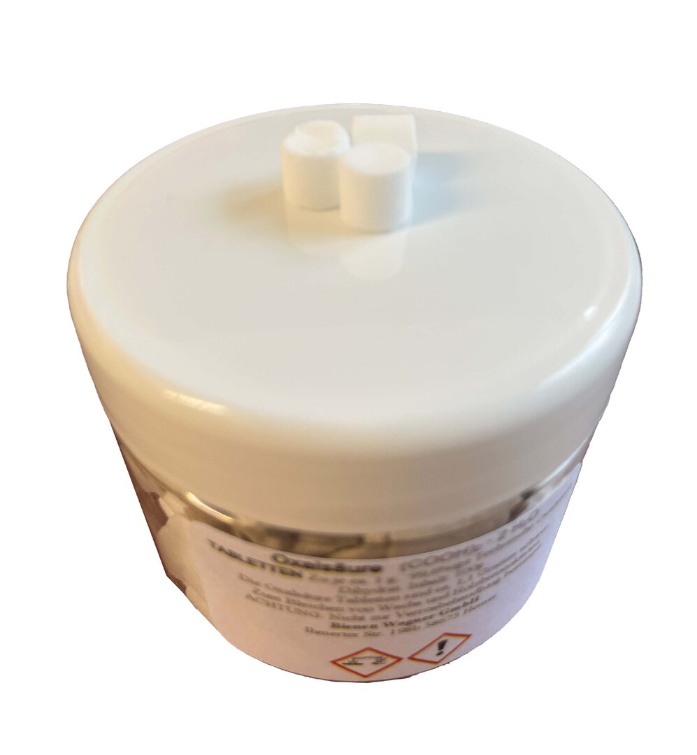 Compresse di acido ossalico Acido ossalico puro diidrato pressato in compresse da 1 g